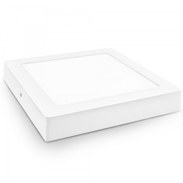Downlight led superf.cuadr.blanco 12w.ne