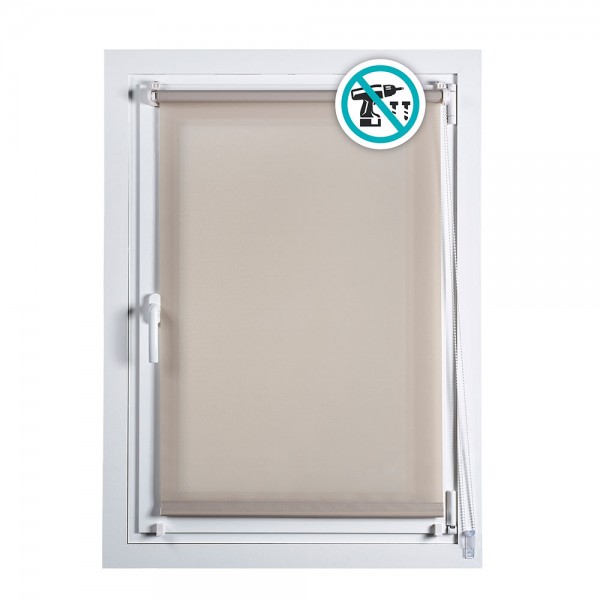 Estor enrollable clip & fix piedra 75 x 180 cm