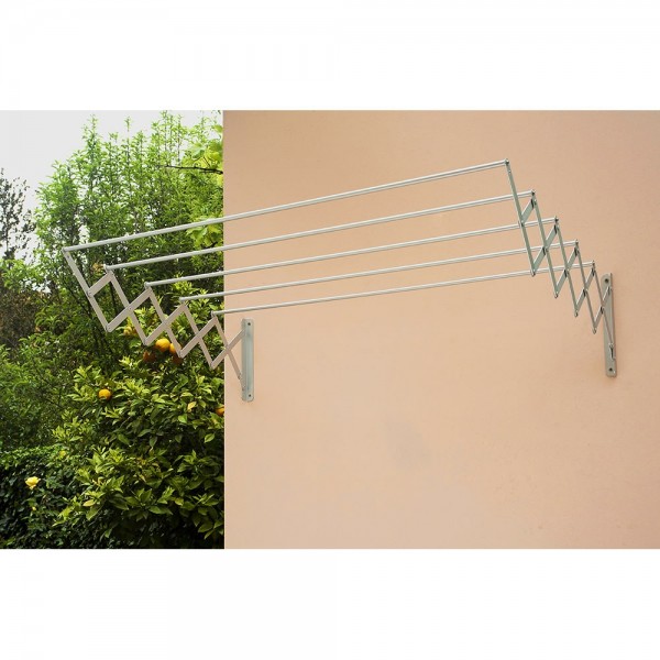 Tendedero acero epoxi blanco, tendido 80 cm