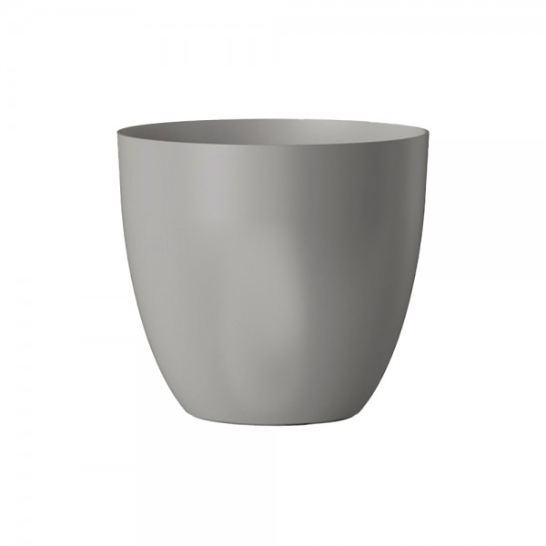 Macetero plástico color plata ø18 cm (pack 6 unidades)
