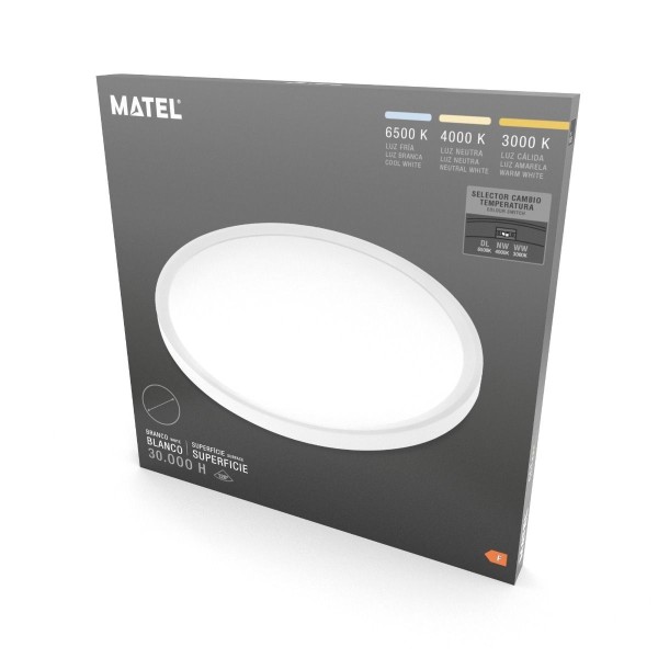 Panel led red.superf.blan.500mm.40w.3cct