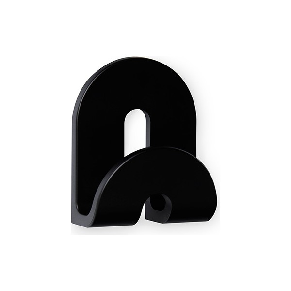 Colgador adhesivo calma negro (pack 2 unidades)